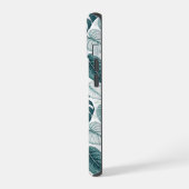 Tropical Botanical Green Monsteras iPhone 15ケース (左側面)