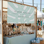 Tropical Botanical Monstera Leaf Business 横断幕