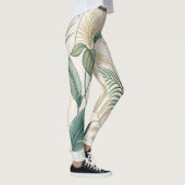 Tropical Botanical Seamless Pattern for  レギンス (右)