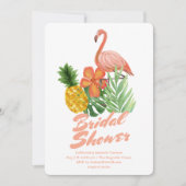 Tropical Bridal Shower 招待状 (正面)