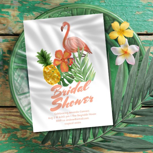 Tropical Bridal Shower 招待状
