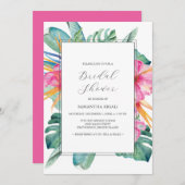 Tropical Bridal Shower Invitations 招待状 (正面/裏面)