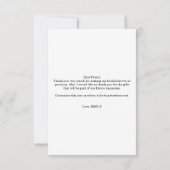 Tropical Bridal Shower  Thank You Card サンキューカード (裏面)