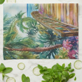 Tropical Bridge キッチンタオル (折り畳み)