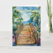 Tropical Bridge Birthday カード (正面)