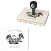 Tropical Bungalow Coastal Branding Rubber Stamp ラバースタンプ (押印)