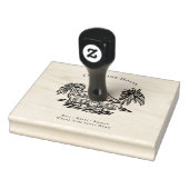 Tropical Bungalow Coastal Branding Rubber Stamp ラバースタンプ (スタンプ)