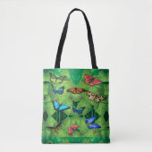 Tropical Butterfly Garden Tote Bag トートバッグ (正面)