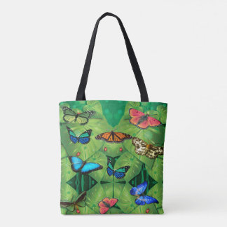 Tropical Butterfly Garden Tote Bag トートバッグ