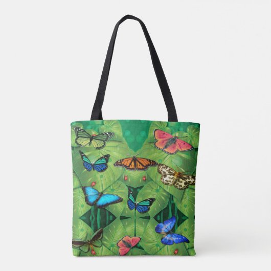 Tropical Butterfly Garden Tote Bag トートバッグ (裏面)