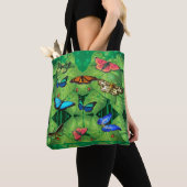 Tropical Butterfly Garden Tote Bag トートバッグ (クローズアップ)