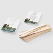 Tropical Caribbean Wedding Program ハンドファン (組立なし)