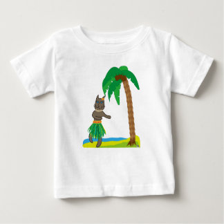 Tropical cat ベビーTシャツ
