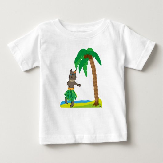 Tropical cat ベビーTシャツ (正面)