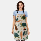 Tropical Chill All-Over Print Apron Gift エプロン (着用した状態)