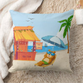 Tropical Chill Zone – Beach Vibes クッション (ブランケット)