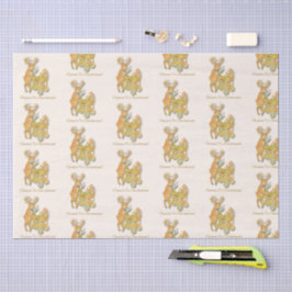 Tropical Chinoiserie Christmas Bar cart 薄葉紙