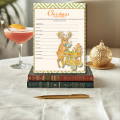 Tropical Chinoiserie Christmas Unscramble game  シーズンカード