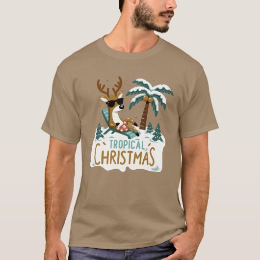 Tropical Christmas boy Tシャツ (正面)
