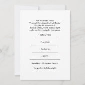Tropical Christmas Cocktail Party Invitation 招待状 (裏面)