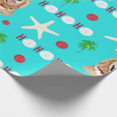 Tropical Christmas Dog Wrapping Paper Roll ラッピングペーパー (角)