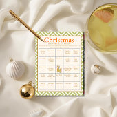 Tropical Christmas Find the Guest Bingo card シーズンカード