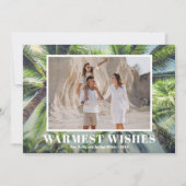 Tropical Christmas Photo シーズンカード (正面)