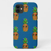 Tropical Christmas Pineapple Warm Xmas Case-Mate iPhoneケース (裏面)
