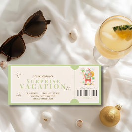 Tropical  Christmas Surprise Trip Voucher カード