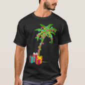 Tropical Christmas Tree | Festive Palm Design Tシャツ (正面)