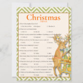 Tropical Christmas Trivia game card シーズンカード (正面)