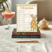 Tropical Christmas Trivia game card シーズンカード