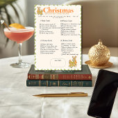 Tropical Christmas What's On your phone game card 招待状