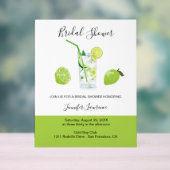 Tropical Citrus Green Lime Bridal Shower  アクリルサイン (ニュートラル)
