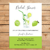 Tropical Citrus Green Lime Bridal Shower  招待状