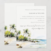 Tropical Coastal Destination Weekend Party 招待状 (正面/裏面)