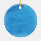 Tropical Coastal Seashell Holiday Christmas セラミックオーナメント (裏面)