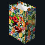 Tropical Coconut  ミディアムペーパーバッグ<br><div class="desc">A Medium Size Tropical Fruit Gift Bag With A Smiling Tropical Coconut</div>
