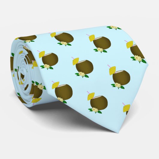 Tropical Coconut Drink ネクタイ (ロール)