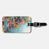 Tropical Coral Luggage Tag ラゲッジタグ (正面横)