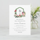 Tropical Crest Hibiscus Hawaii Destination Wedding 招待状 (スタンド正面)