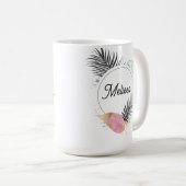 Tropical Custom Name Coffee Mug コーヒーマグカップ (正面右)