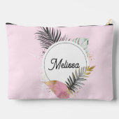 Tropical Custom Name Makeup Bag アクセサリーポーチ (裏面)