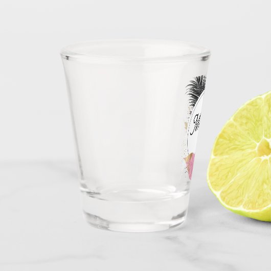 Tropical Custom Name Shot Glass ショットグラス (左)