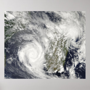 Tropical Cyclones Eric and Fanele 2 ポスター