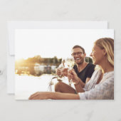 Tropical Destination Beach Photo Wedding セーブザデート (裏面)