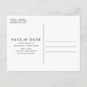Tropical Destination Beach Wedding Save the Date 案内ポストカード (裏面)