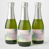 Tropical Destination Wedding スパークリングワインラベル (ボトル)