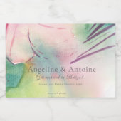 Tropical Destination Wedding スパークリングワインラベル (シングルラベル)