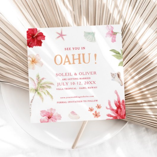 Tropical Destination Wedding セーブザデート